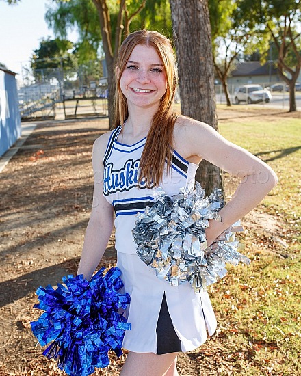 Cheerleader Costume Small / White/Blue